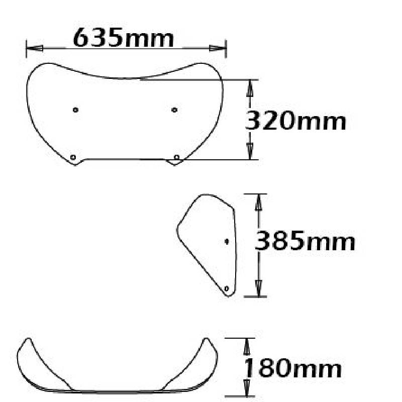 Parabrisas bajo BMW k 1200 lt 04-10